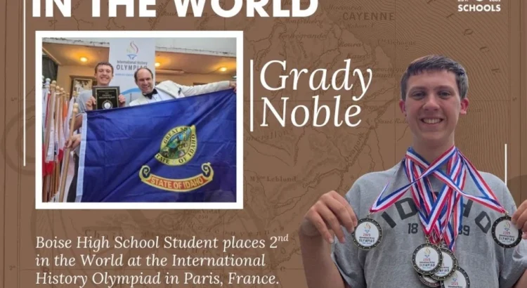 Estudiante de Boise destaca en la Olimpiada Internacional de Historia en París