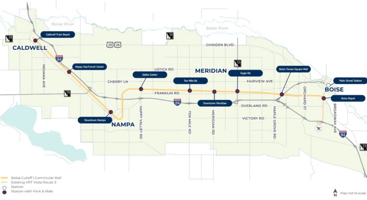 Boise, Idaho, avanza hacia el desarrollo de un servicio ferroviario