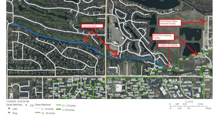 La ciudad de Boise aborda el incidente de desbordamiento de alcantarillado sanitario La ciudad de Boise aborda el incidente de desbordamiento de alcantarillado sanitario