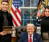 Cristiano Ronaldo recibe la Llave de Oro de la Casa Blanca tras reunión con Donald Trump