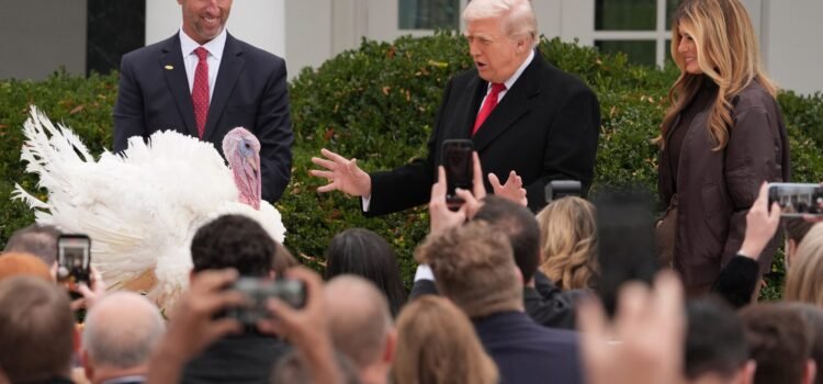 Trump perdona a los pavos, pero no a sus oponentes políticos en la ceremonia anual de indultos